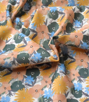 COUSETTE : Crêpe de Coton - Désert Primerose