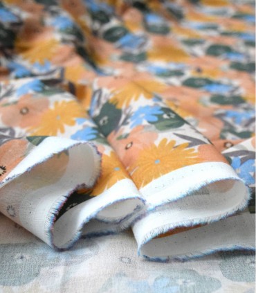 COUSETTE : Crêpe de Coton - Désert Primerose