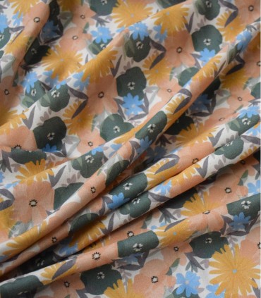 COUSETTE : Crêpe de Coton - Désert Primerose