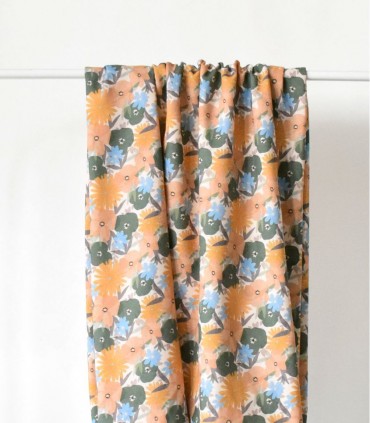 COUSETTE : Crêpe de Coton - Désert Primerose