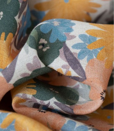 COUSETTE : Crêpe de Coton - Désert Primerose