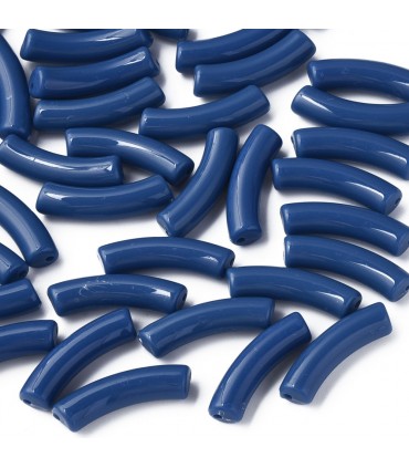 Perles acryliques Tube - INDIGO