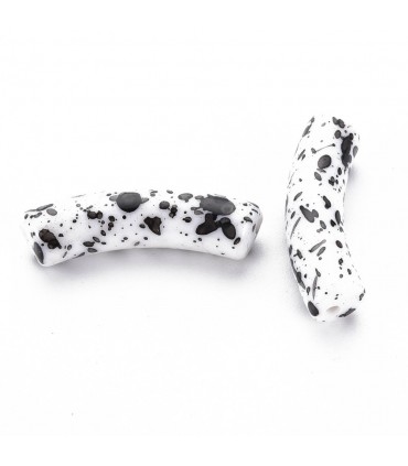 Perles acryliques Tube - BLANC SPRAY