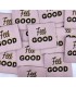 Étiquette tissée à coudre : FEEL GOOD - Lurex