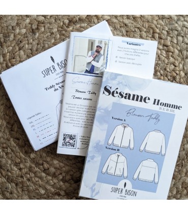 SUPER BISON Blouson Teddy SÉSAME Homme
