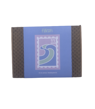 FUKURI : Kit canevas - Timbre VAGUES
