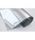 Papier effet miroir argent souple 40x40
