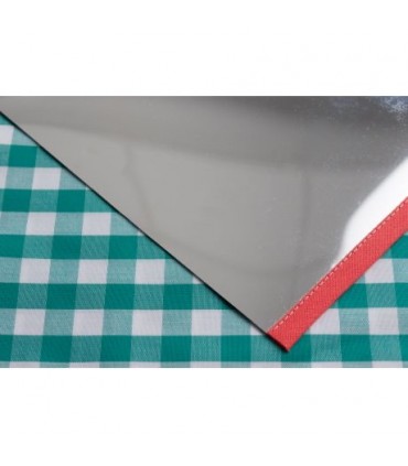 Papier effet miroir argent souple 40x40