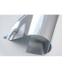 Papier effet miroir argent souple 40x40