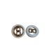 Bouton Sur Pied 22mm Maillons dorés - CRÈME