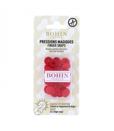 Pression magique Bohin 13mm - ROUGE