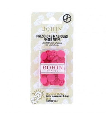 Pression magique Bohin 13mm - ROSE FUCHSIA
