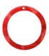 Pendentifs en résine rond 35mm - Rouge Piment