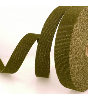 Sangle à sac Paillettes KAKI et OR