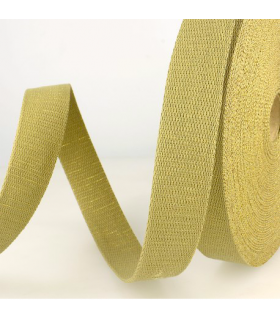 Sangle à sac Paillettes BEIGE et OR