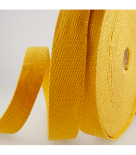 Sangle à sac Paillettes Moutarde et Or