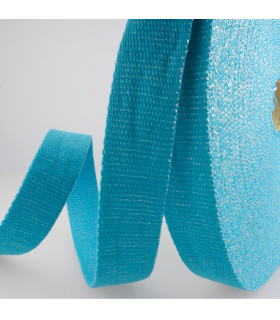 Sangle à sac Paillettes CANARD et ARGENT