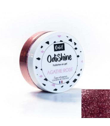 Peinture paillettes en gel OdiShine 70ml - AGATHE ROSE
