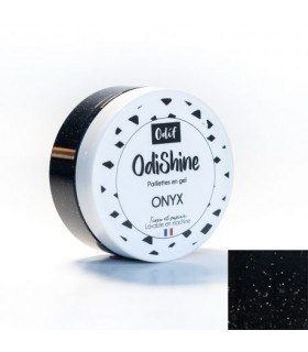 ODIF : Peinture paillettes en gel OdiShine 70ml - ONYX
