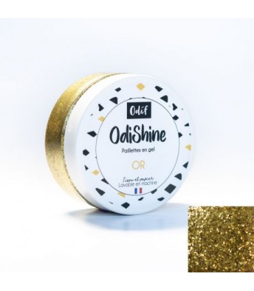 Peinture Odif paillettes en gel OdiShine or 70ml