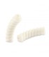 Perles acryliques Tube Torsadé IVOIRE