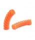 Perles acryliques Tube Torsadé ORANGE
