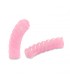 Perles acryliques Tube Torsadé ROSE Transparent