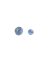 Bouton Plat Écaille 15mm - GRIS