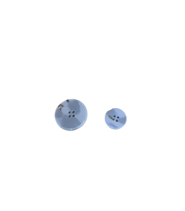 Bouton Plat Écaille 15mm - GRIS