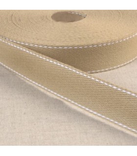 Sangle à sac Point Sellier 30mm TAUPE