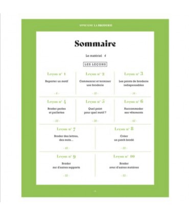 Apprendre la Broderie en 10 leçons