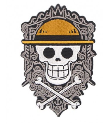 Thermocollant - One piece tête de mort à fond noir