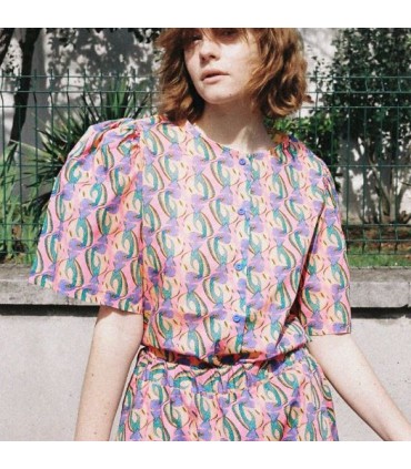 Madame IRIS : Popeline de coton TISSIA