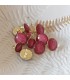 LISE TAILOR: Bouton Bottine à paillettes 11mm - FUCHSIA