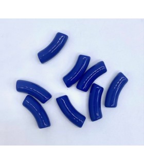 Perles acryliques Gros Tube BLEU DUR