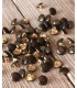 ÉGLANTINE et ZOÉ : Bouton Bottine SHINY -10MM - KAKI