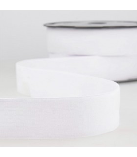 Élastique plat 32mm BLANC