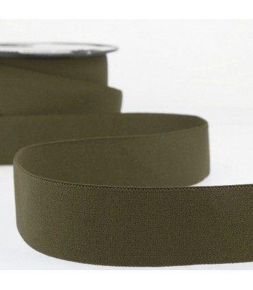 Élastique plat 32mm KAKI