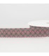 BIAIS IMPRIMÉ VITRAUX 20mm - ROSE