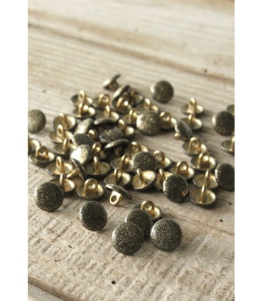 ÉGLANTINE et ZOÉ : Bouton Bottine SHINY 10mm BRONZE