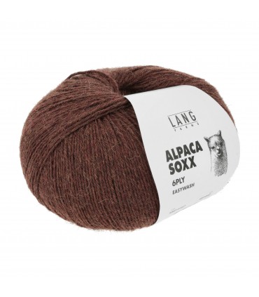 LANG YARNS : ALPAGA SOXX 6 PLY -0167- Chocolat