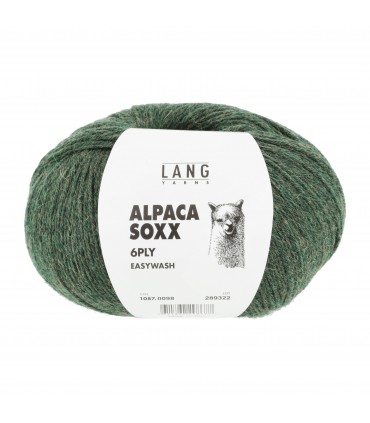 LANG YARNS : ALPAGA SOXX 6 PLY - 0098- OLIVE