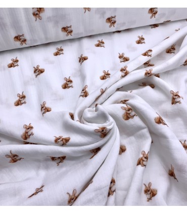 POPPY Double Gaze Forest Animals Blanc