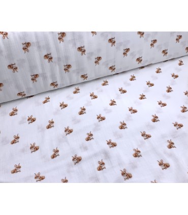 POPPY Double Gaze Forest Animals Blanc