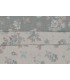 Double Gaze Double Face Jacquard Fleuris Vert d’eau/Vieux rose