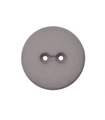 Bouton Polyestere Mat 18mm GRIS 18MM
