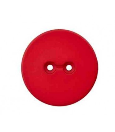 Bouton Polyestere Mat 18mm ROUGE 18MM