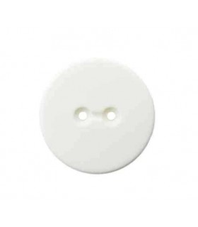 Bouton Polyestere Mat 18mm BLANC 18MM