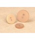 Bouton 2 trous satine - 23mm BEIGE
