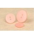 Bouton 2 trous satine - 23mm Rose